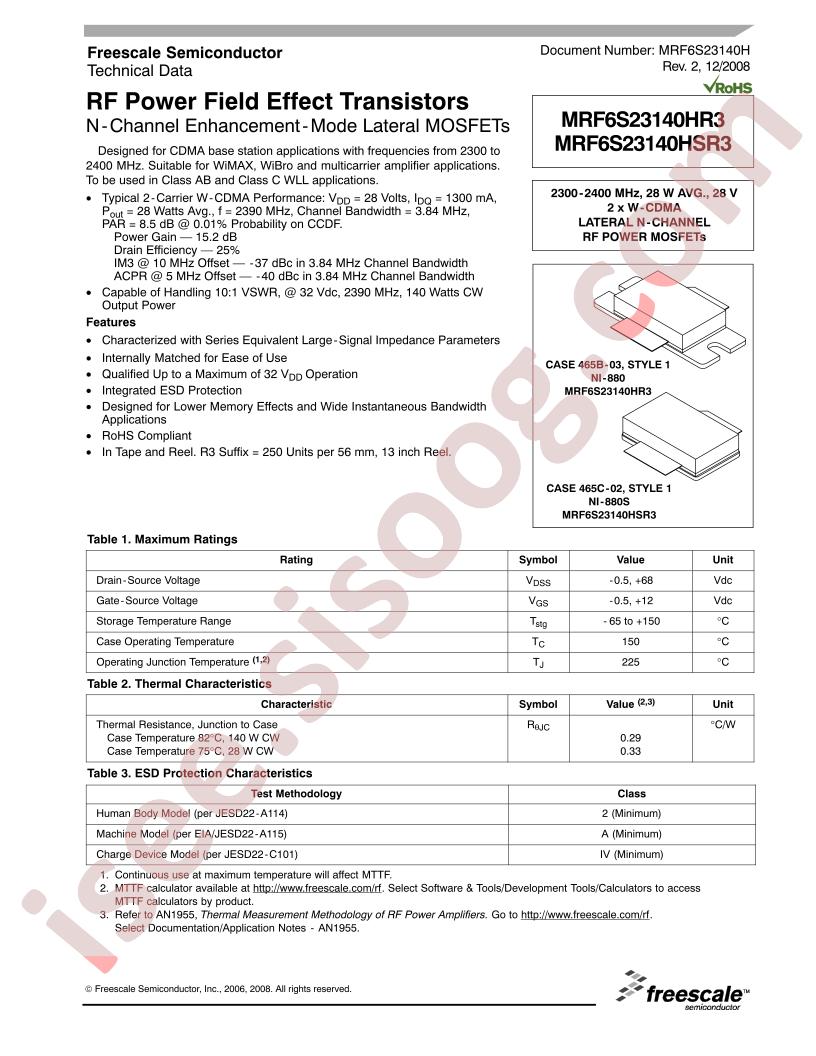 MRF6S23140H_V2