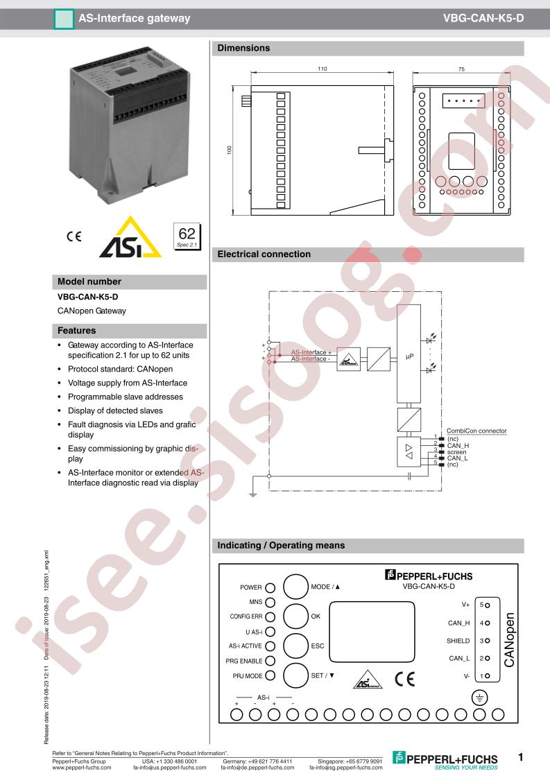 VBG-CAN-K5-D