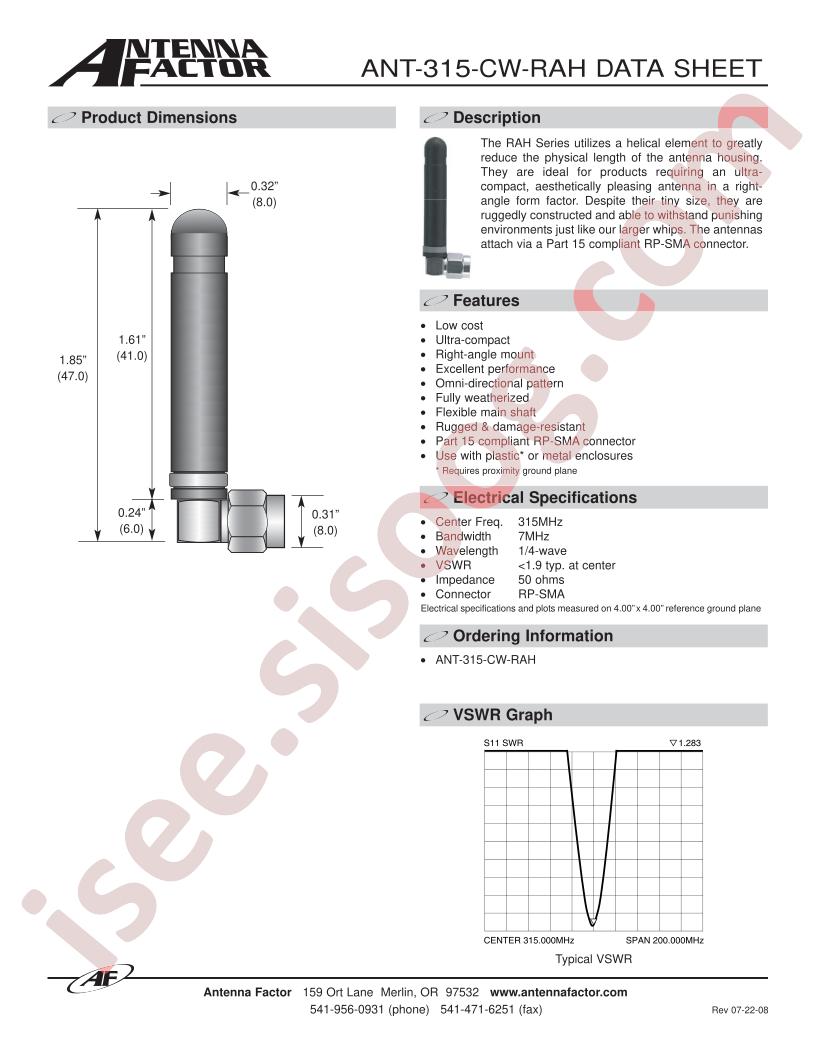 ANT-315-CW-RAH