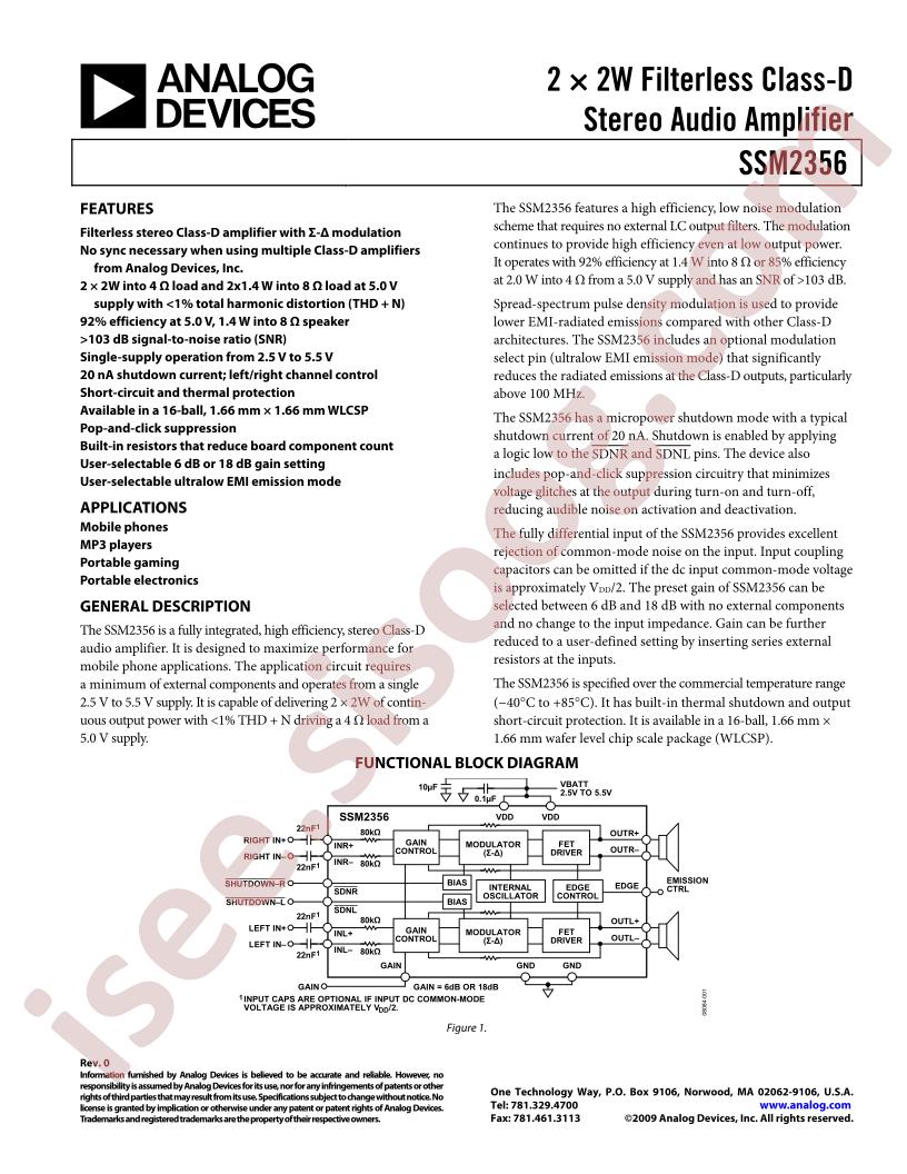 SSM2356CBZ-REEL