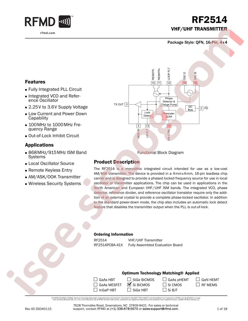 RF2514PCBA-41X