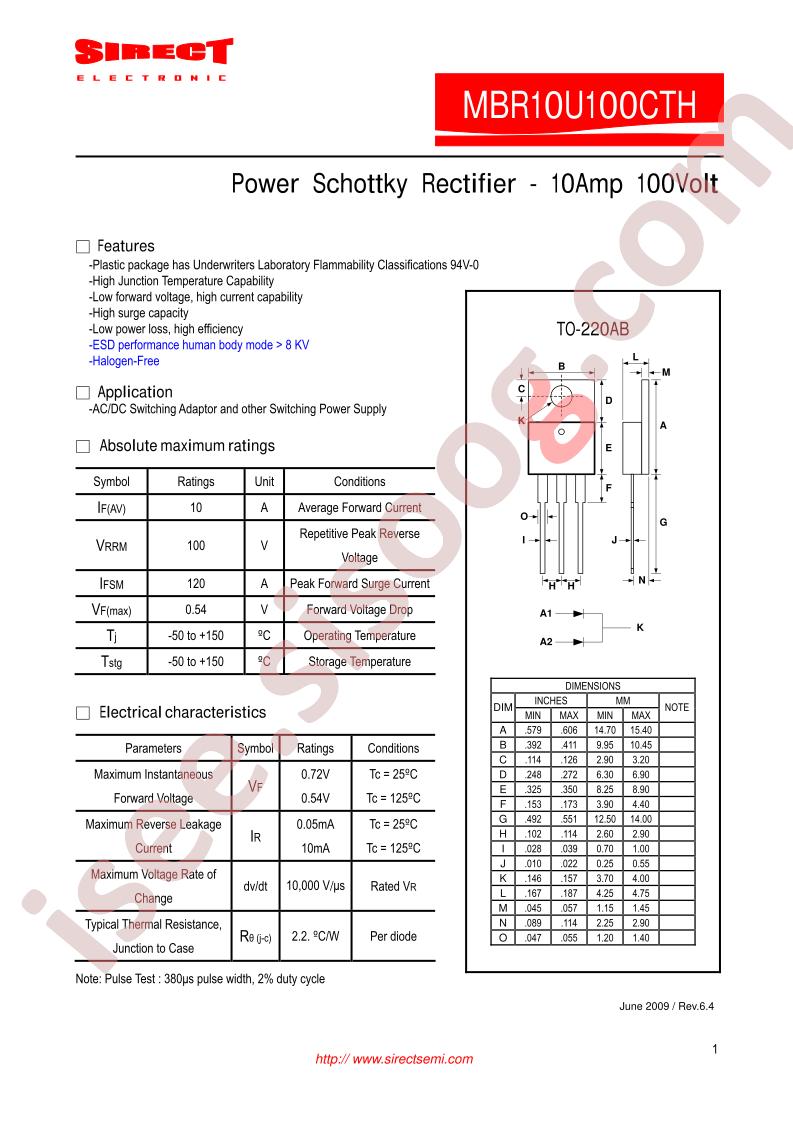 MBR10U100CTH