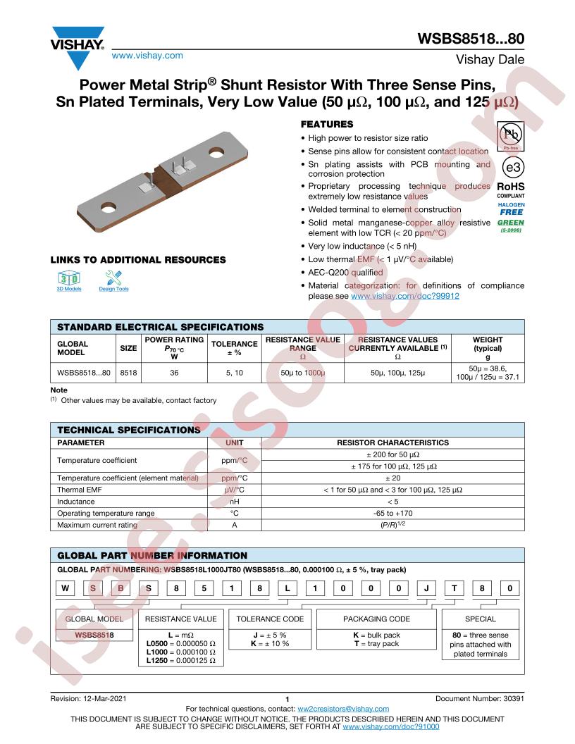 WSBS8518L1000JT80
