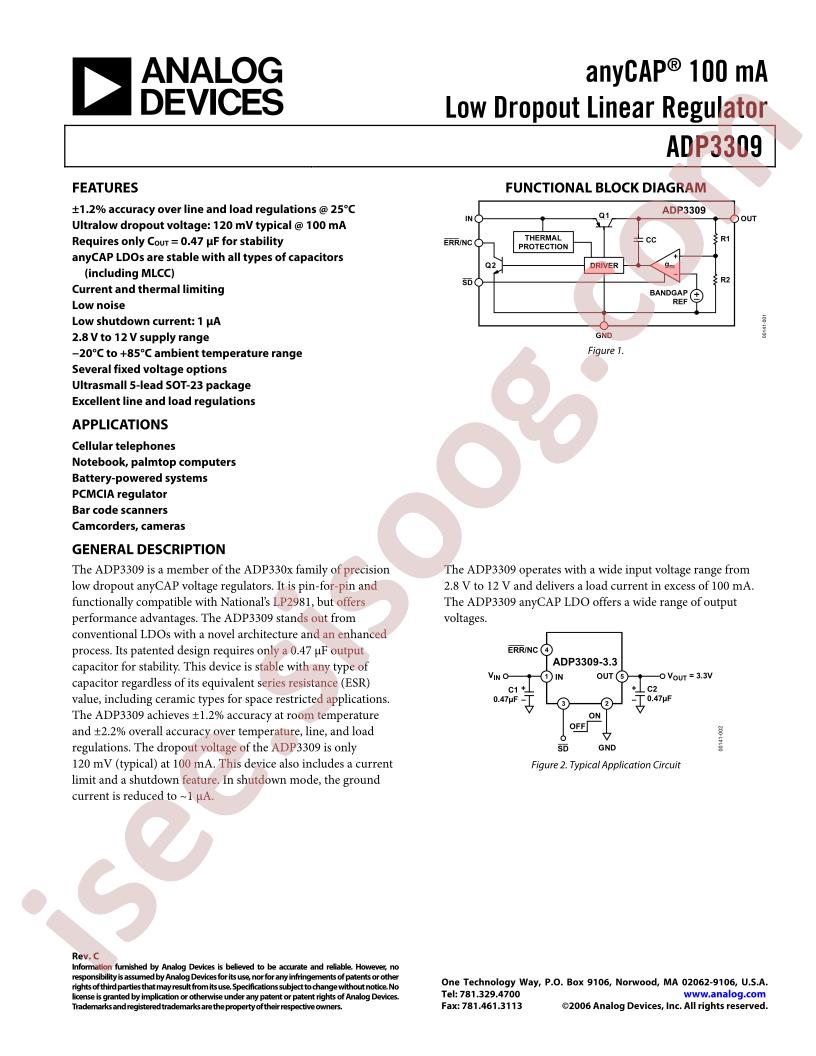 ADP3309ART-3.6-RL