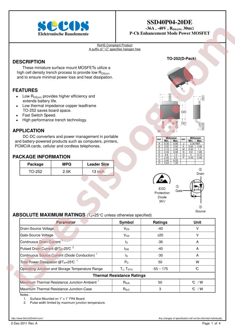 SSD40P04-20DE
