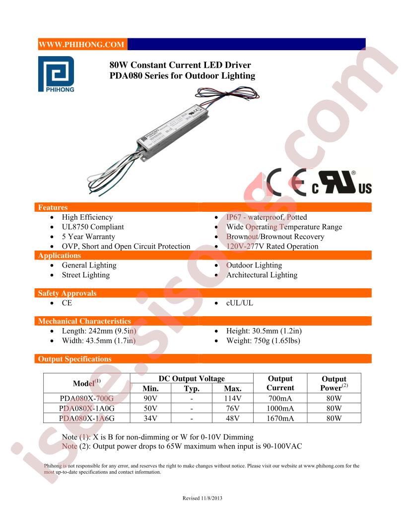 PDA080X-700G