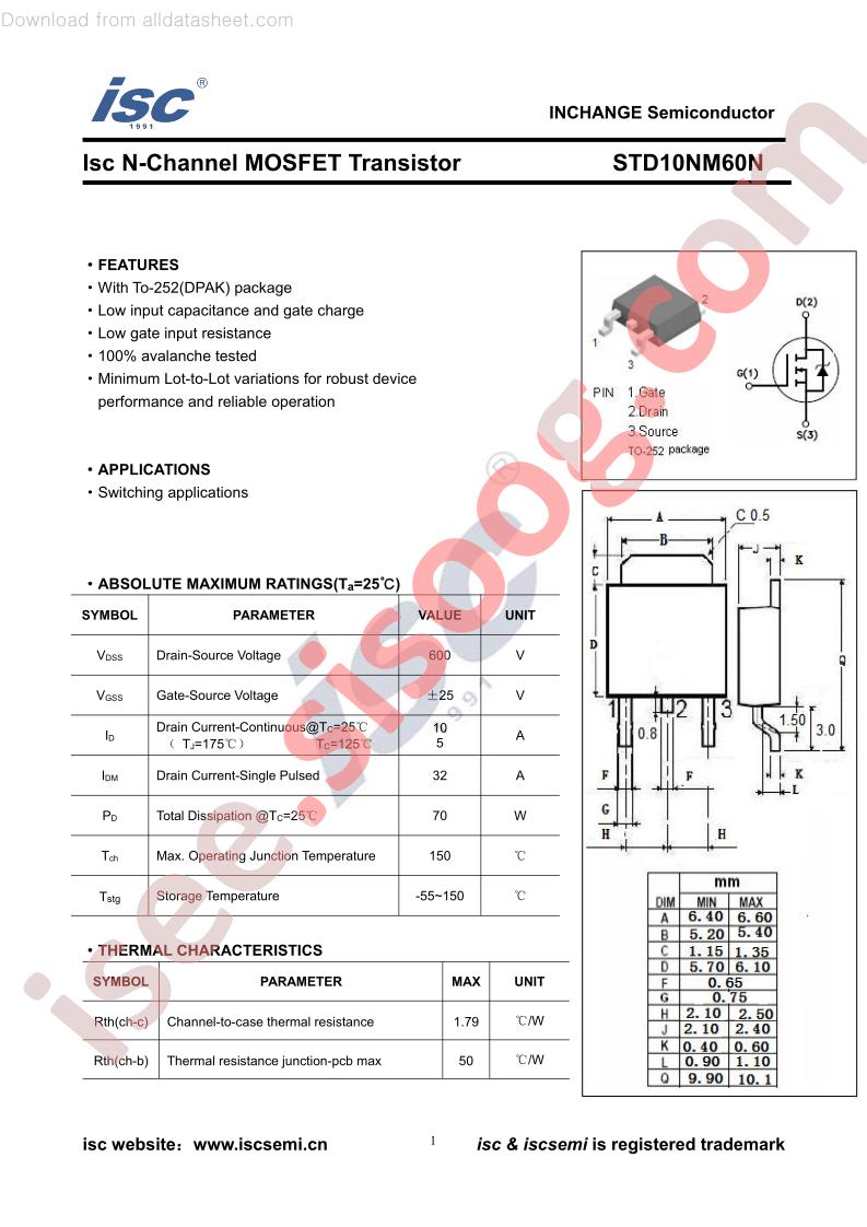 STD10NM60N