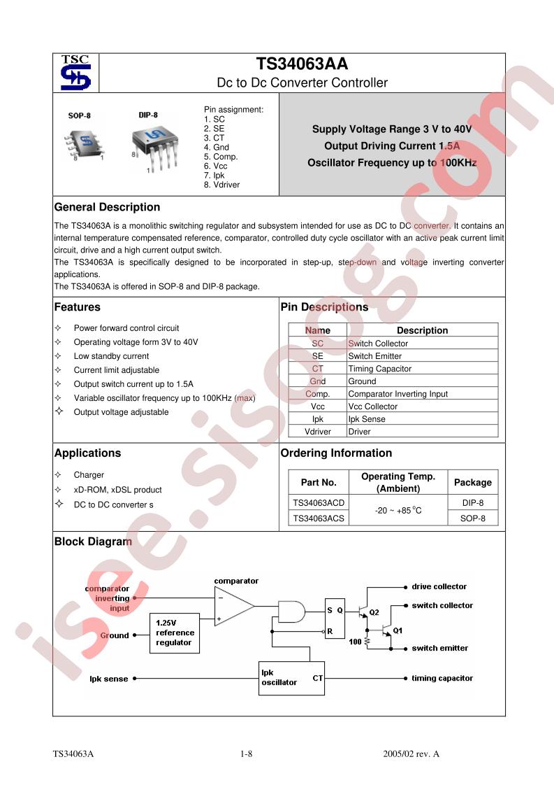 TS34063ACS
