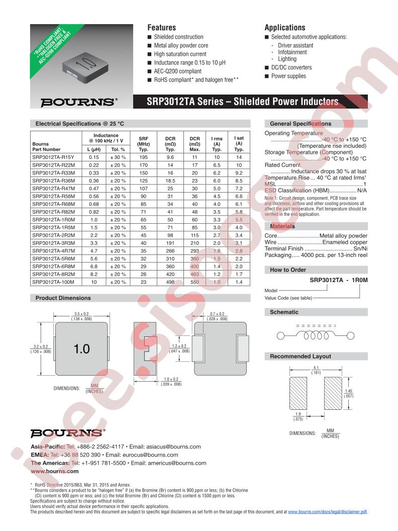 SRP3012TA-R22M