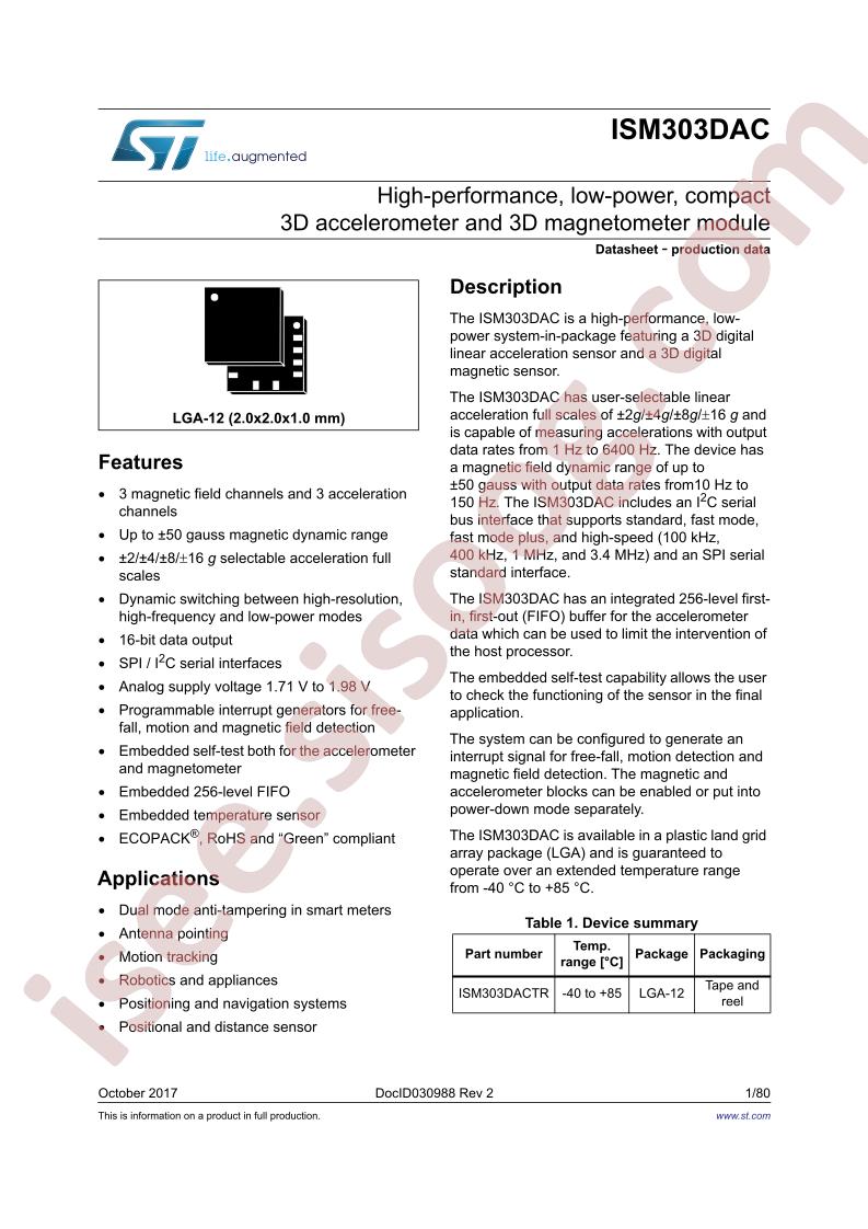 ISM303DACTR