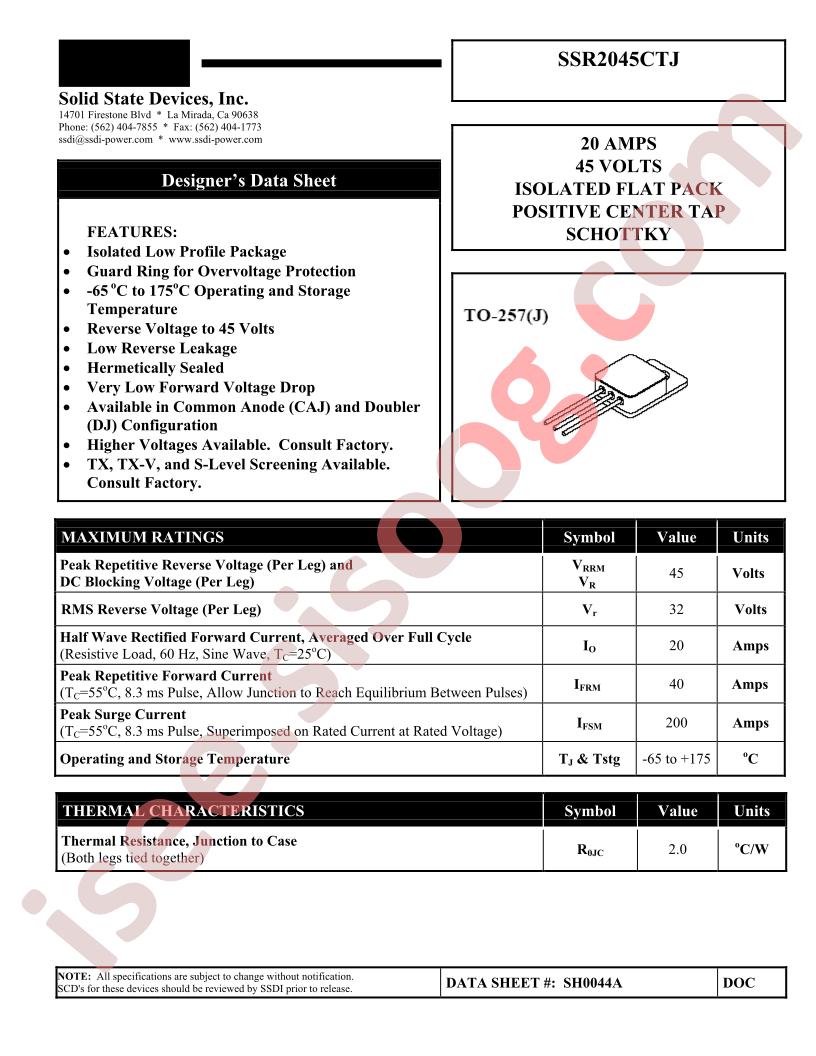 SSR2045CTJ
