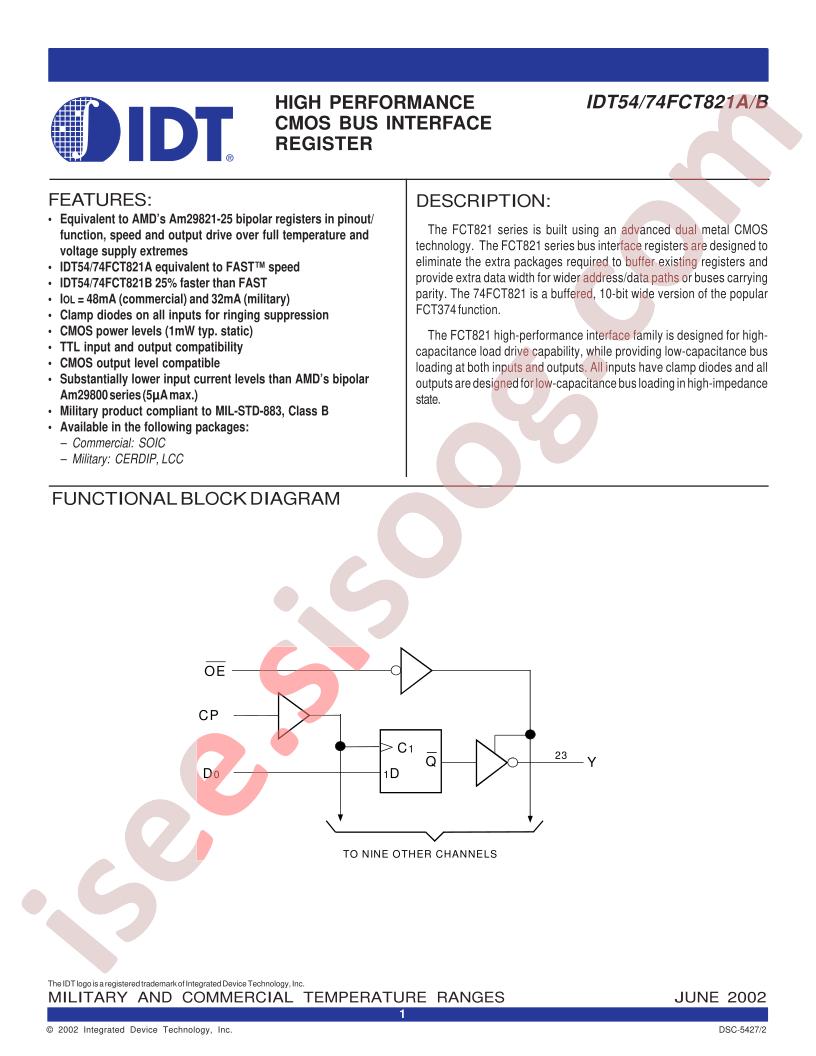 IDT54FCT821A