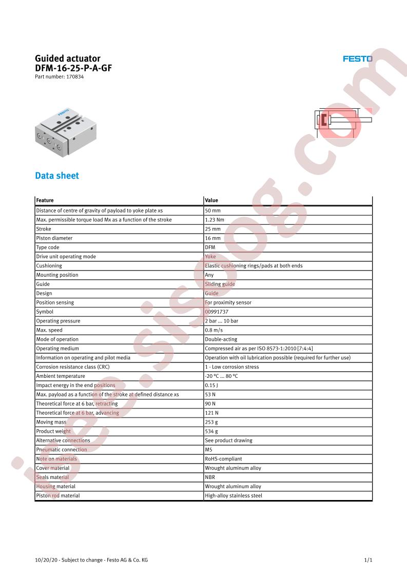 DFM-16-25-P-A-GF