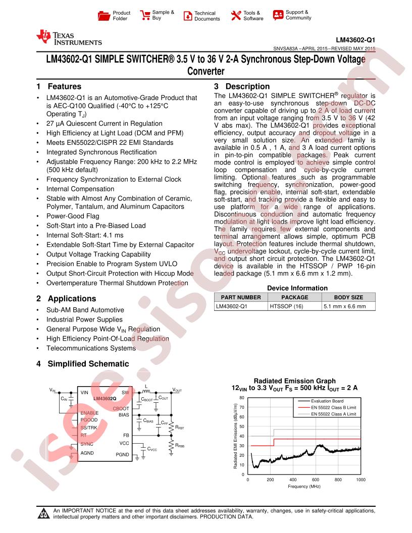 LM43602-Q1