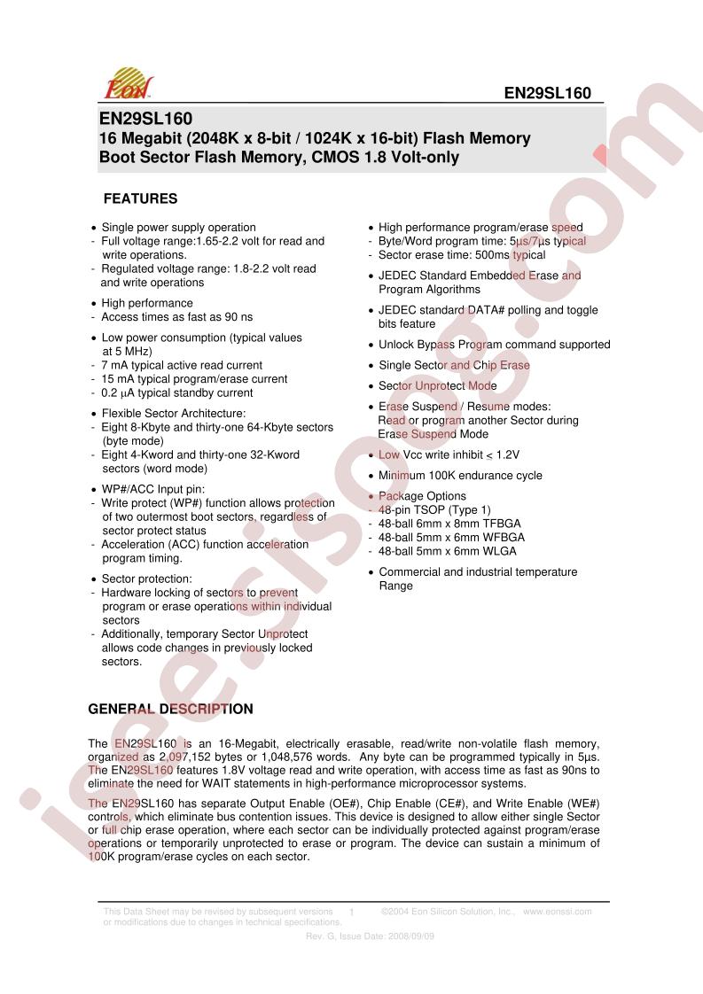 EN29SL160B-90BC