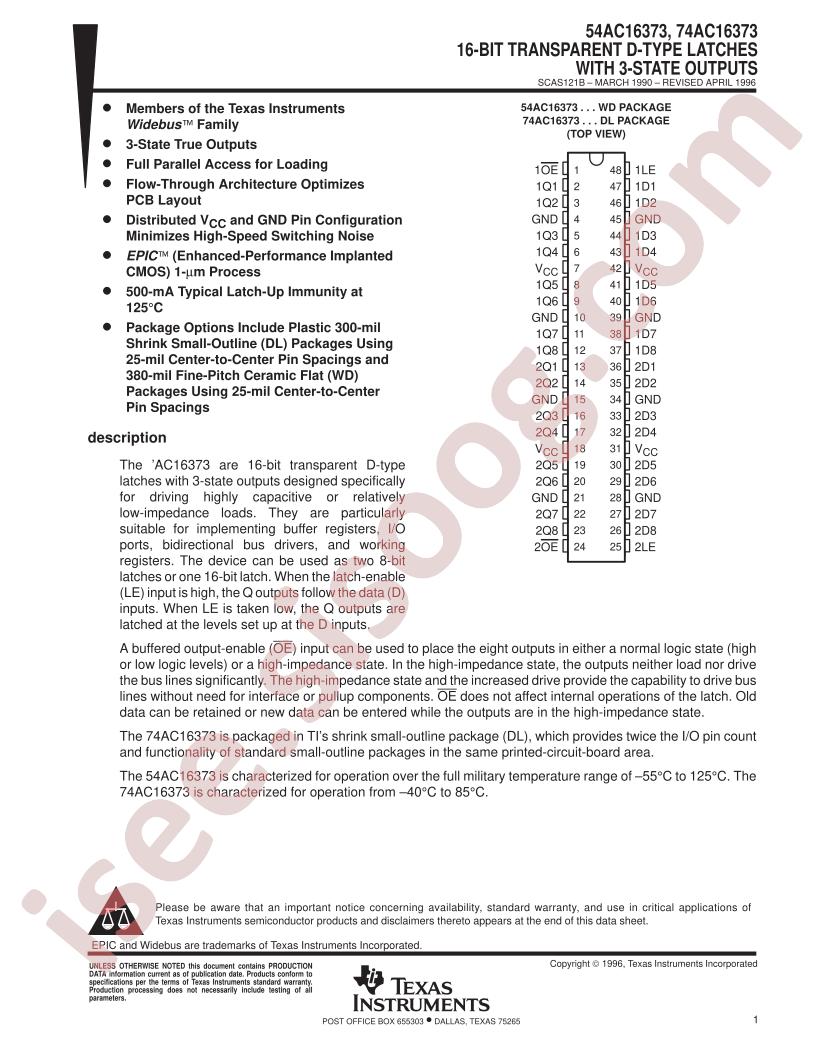 74AC16373DL