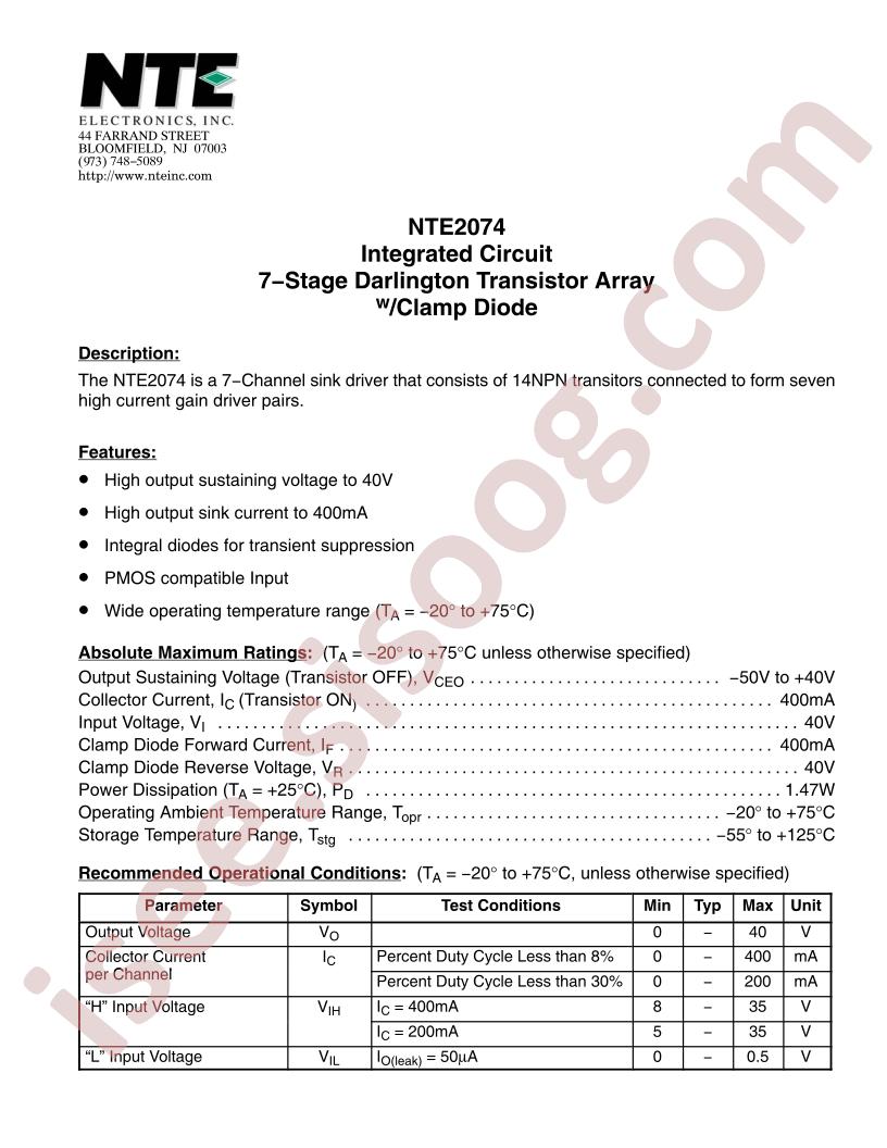 NTE2074