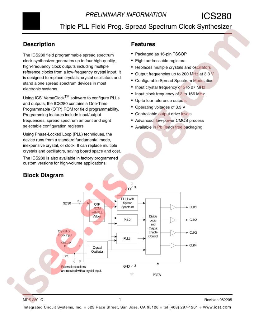 ICS280PG