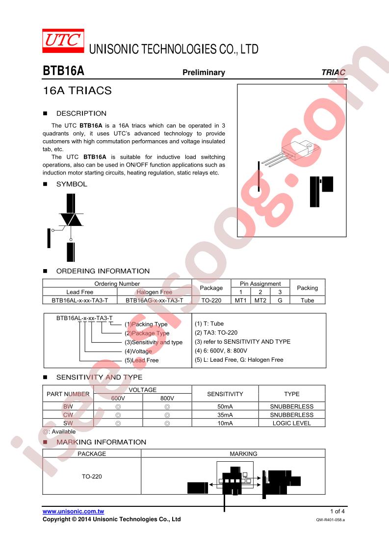 BTB16AG-6-SW-TA3-T