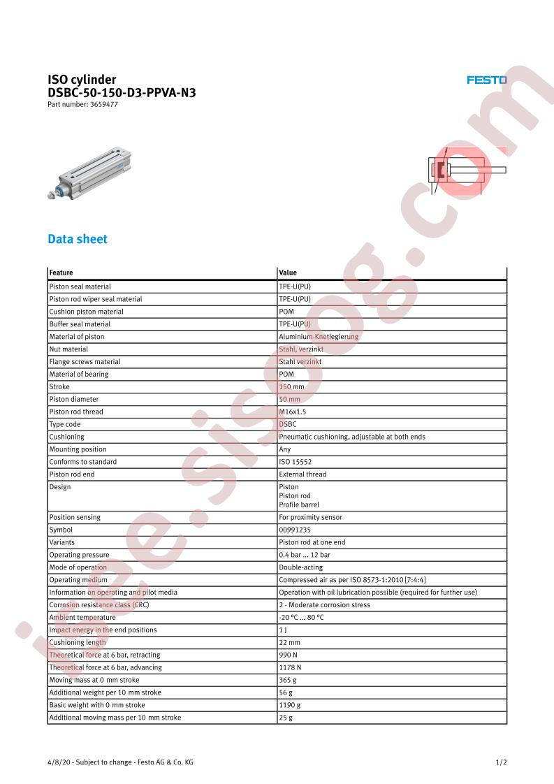 DSBC-50-150-D3-PPVA-N3