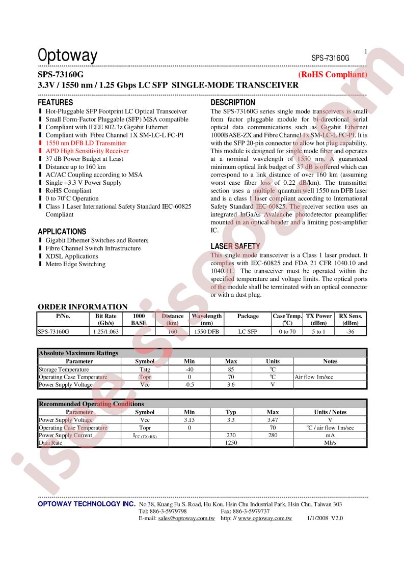 SPS-73160G