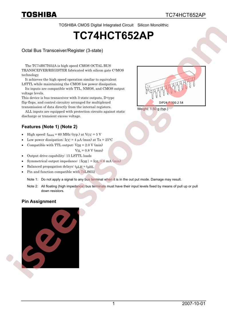 TC74HCT652AP_07