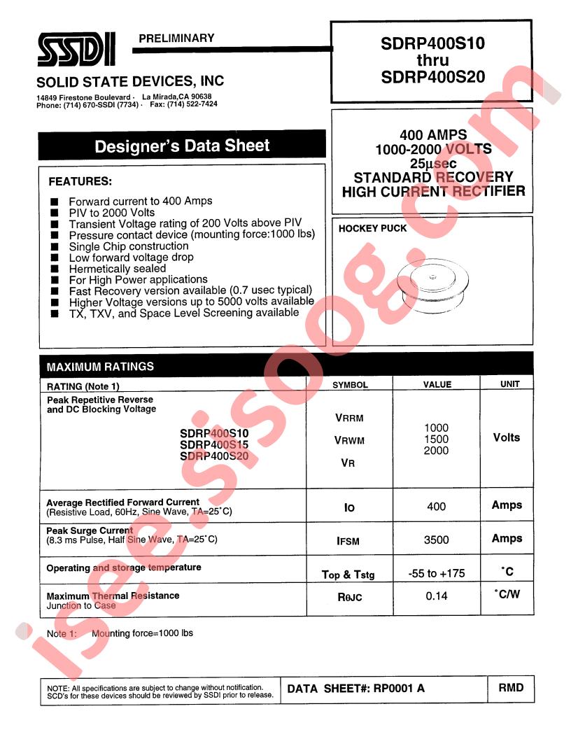 SDRP400S10