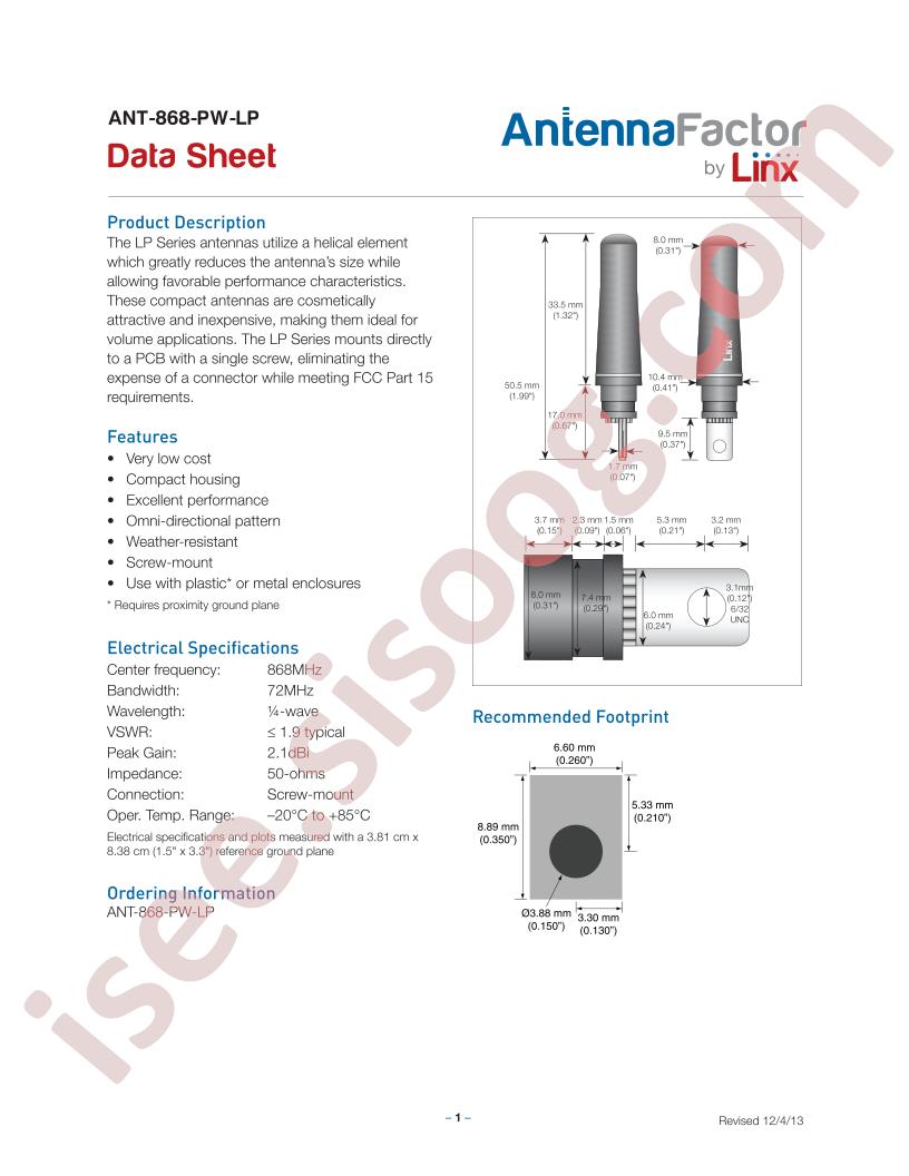 ANT-868-PW-LP