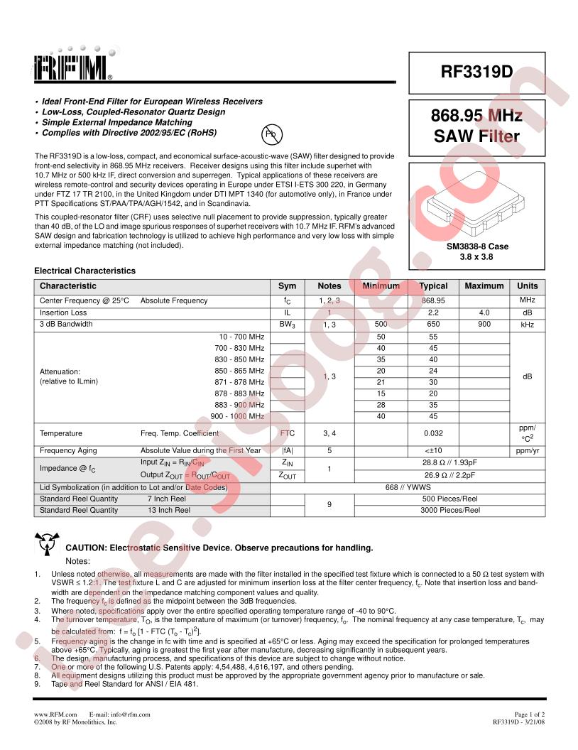 RF3319D