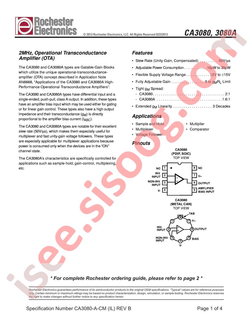 CA3080AE
