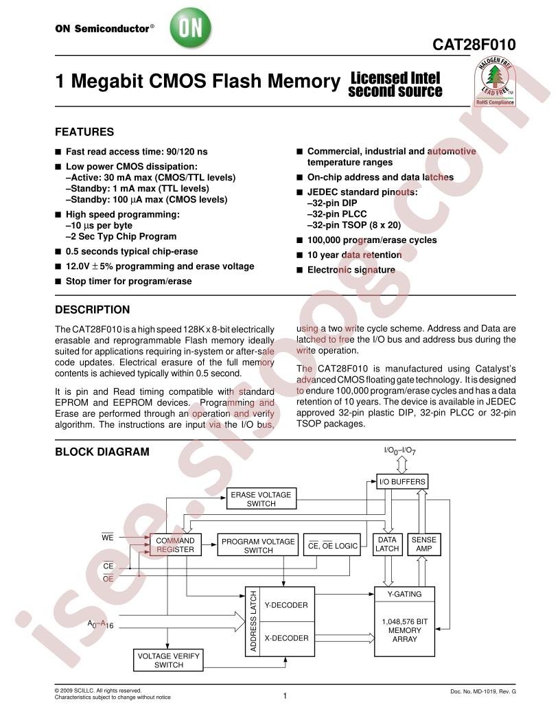 CAT28F010HRA-12T