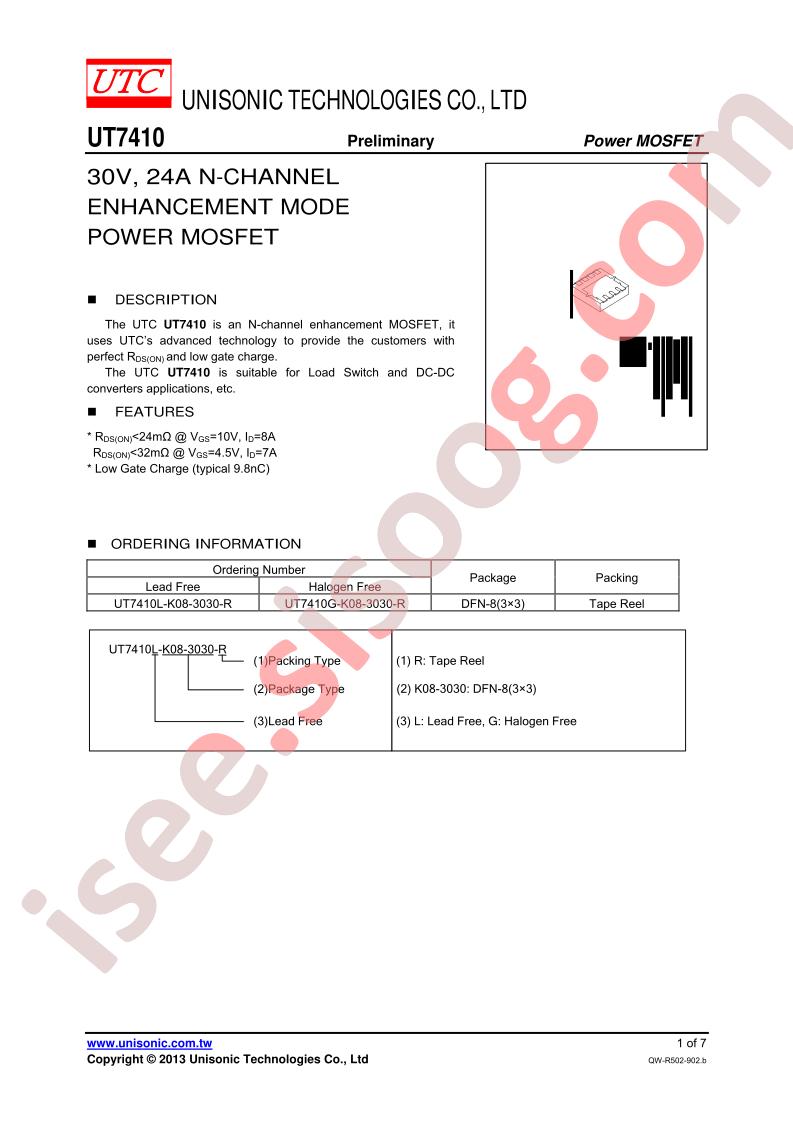 UT7410L-K08-3030-R