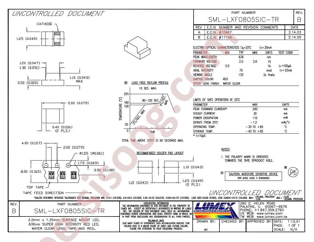 SML-LXF0805SIC-TR