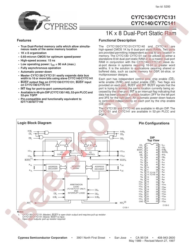 CY7C130-35PC