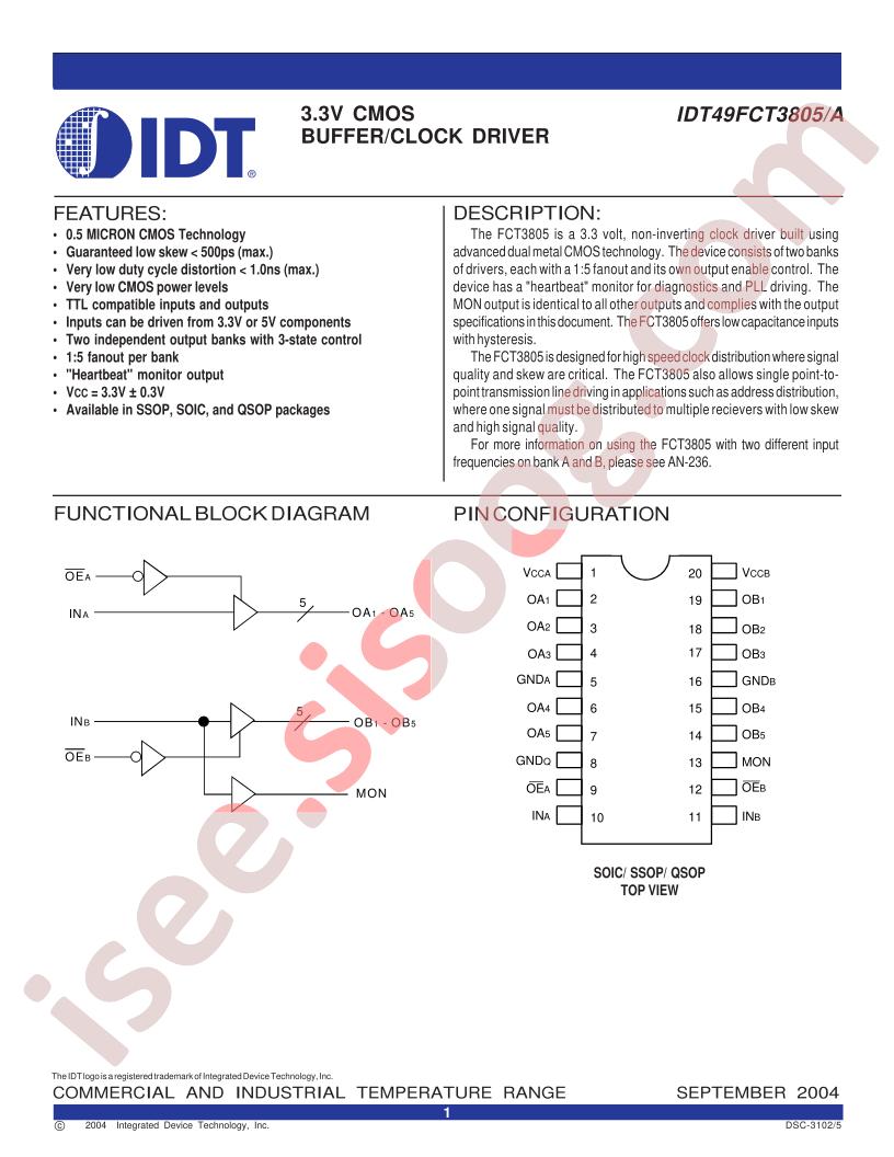 ICT49FCT3805AQ
