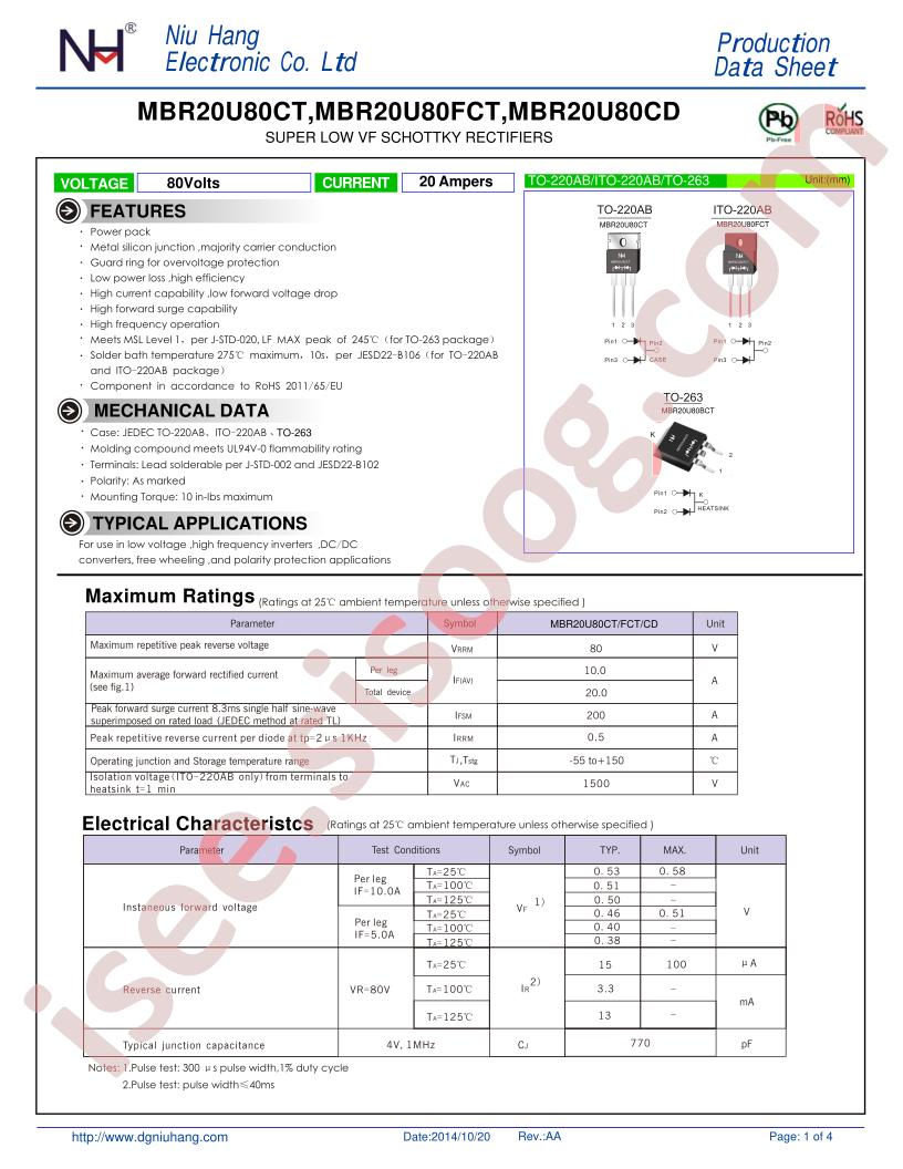 MBR20U80CT-FCT-OK