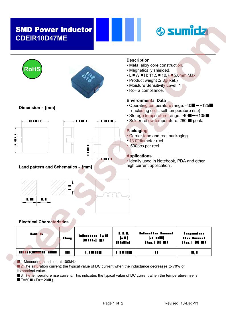 CDEIR10D47MENP-1R2MC