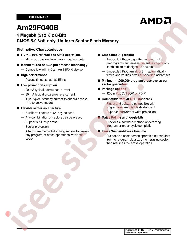 AM29F040B-120FEB