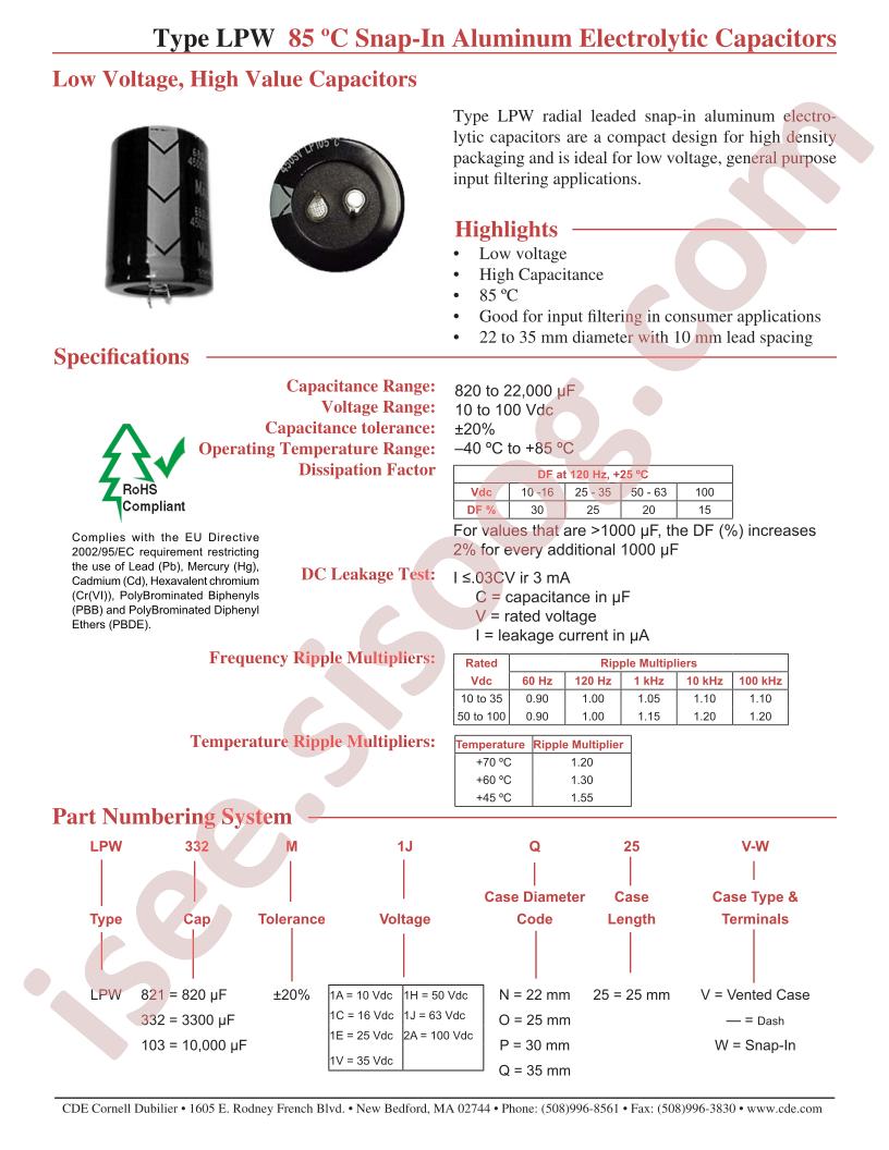 LPW222M2AQ30V-W