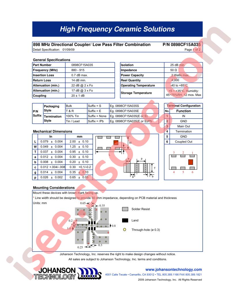 0898CF15A035S