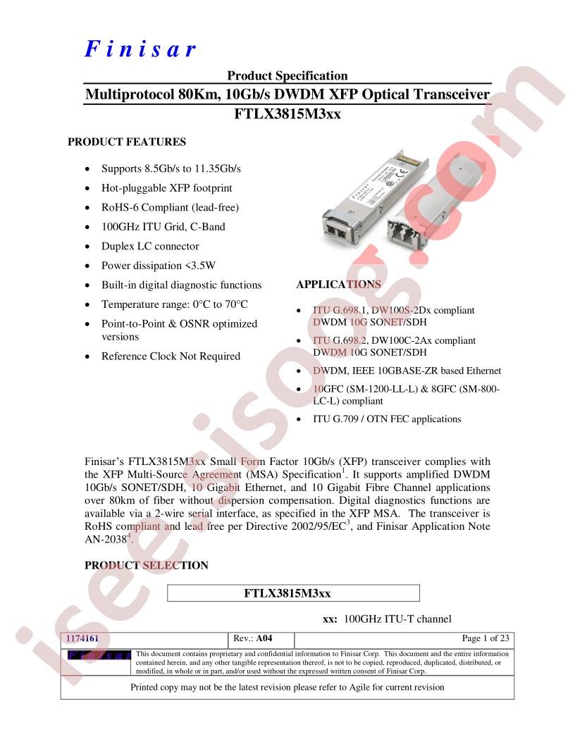 FTLX3815M317