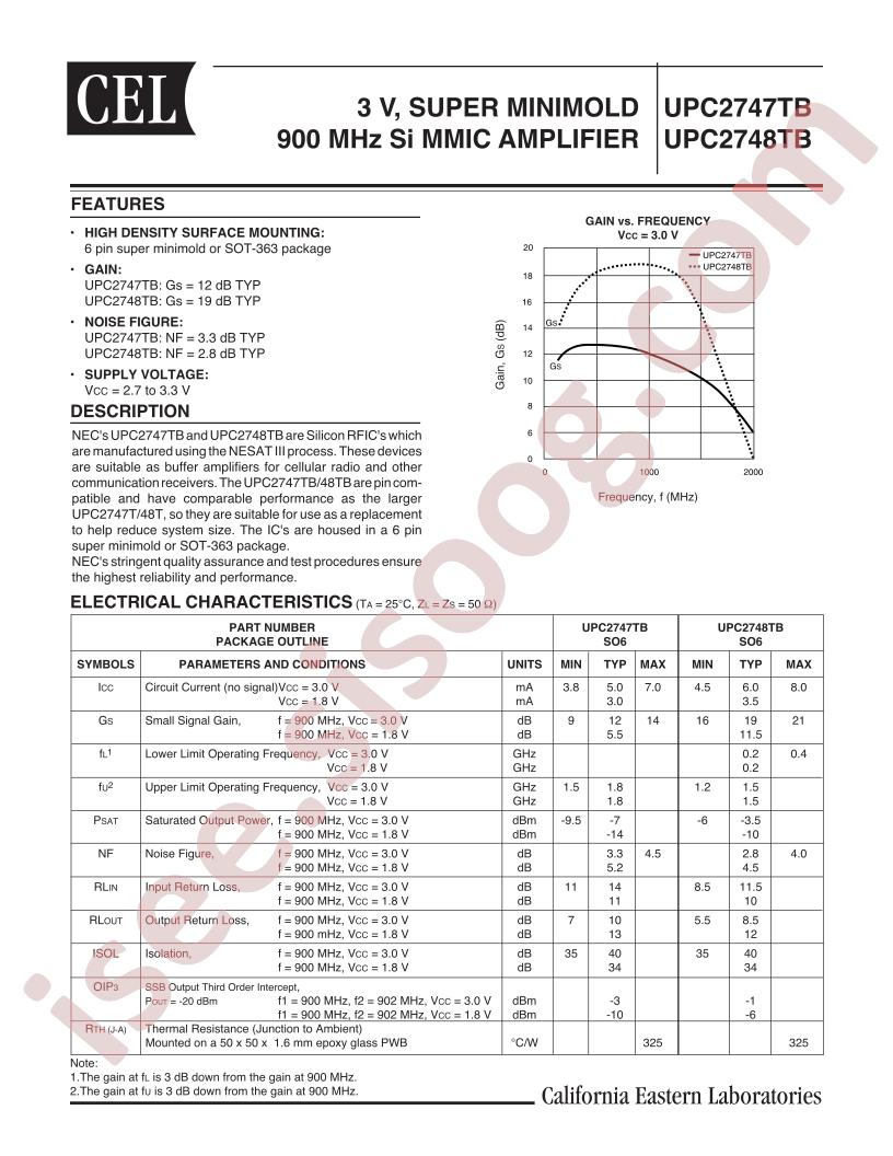 UPC2747TB