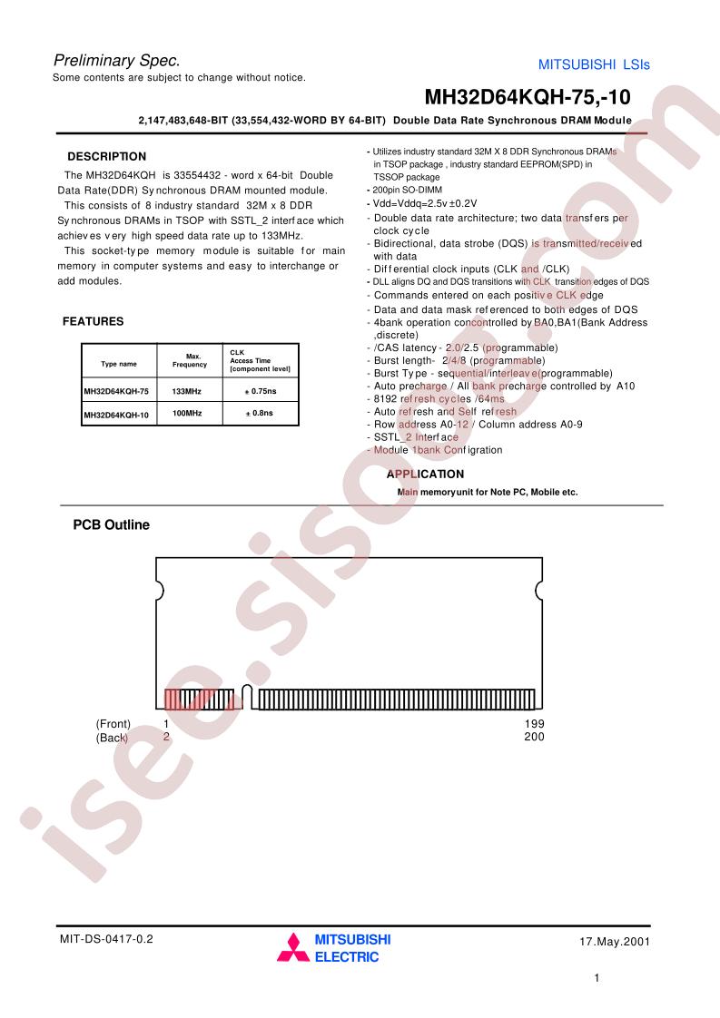 MH32D64KQH-75