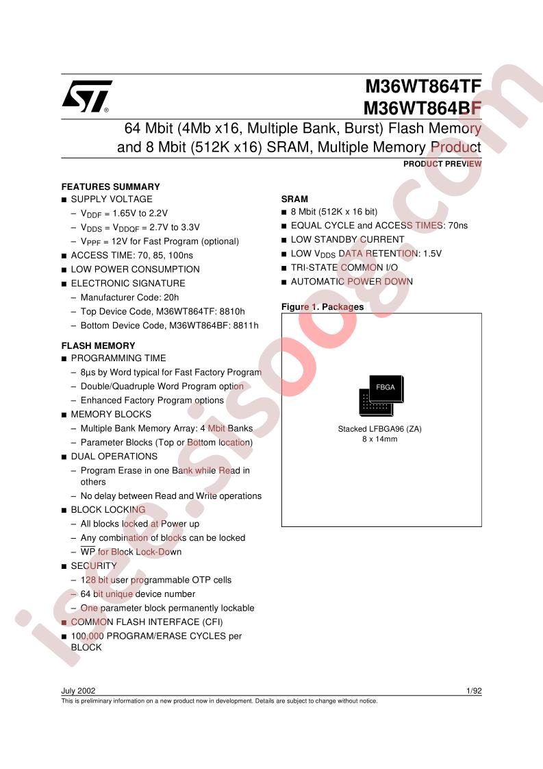 M36WT864TF