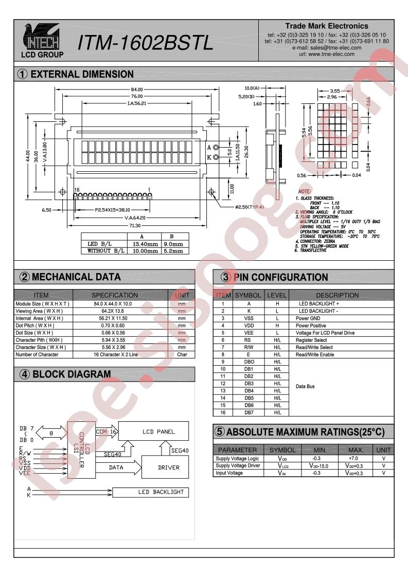 ITM-1602BSTL