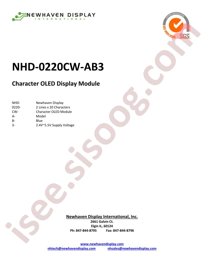 NHD-0220CW-AB3