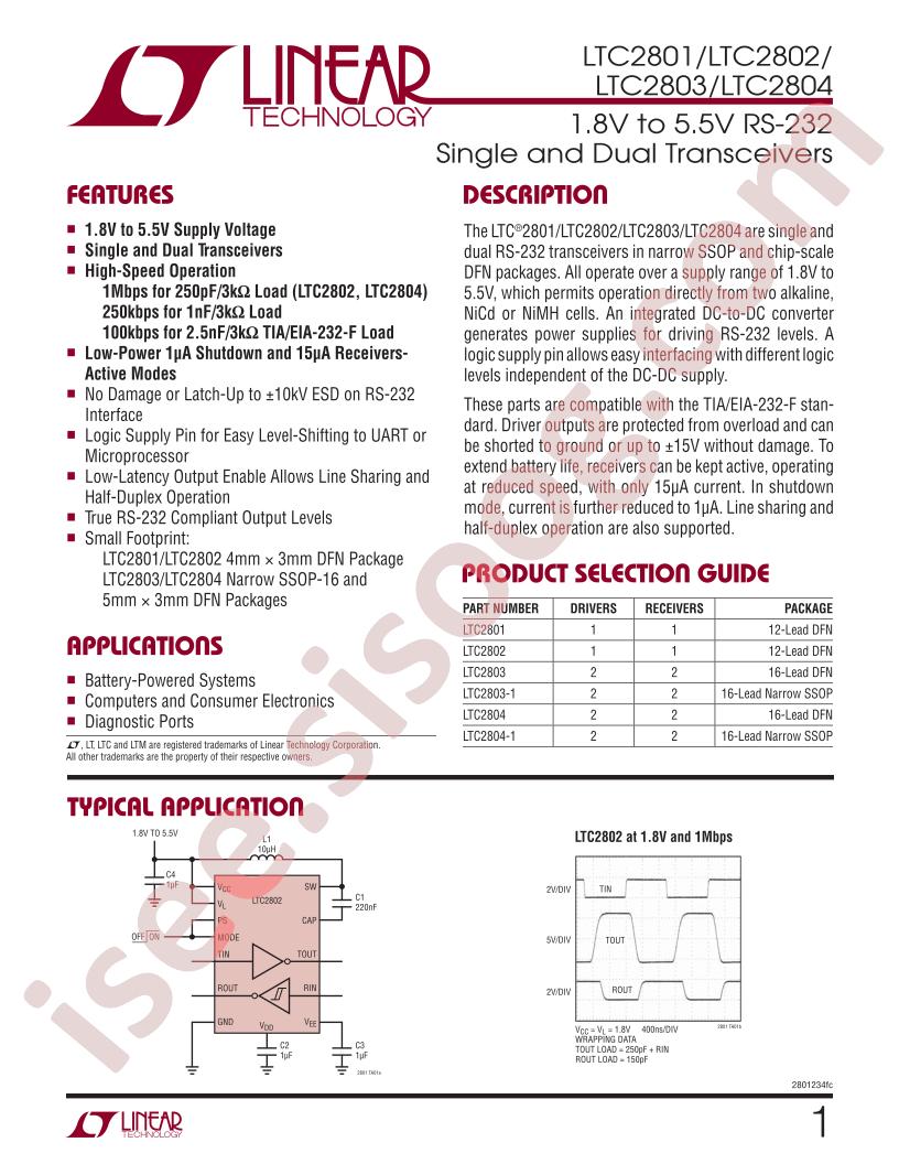 LTC2801CDE-PBF