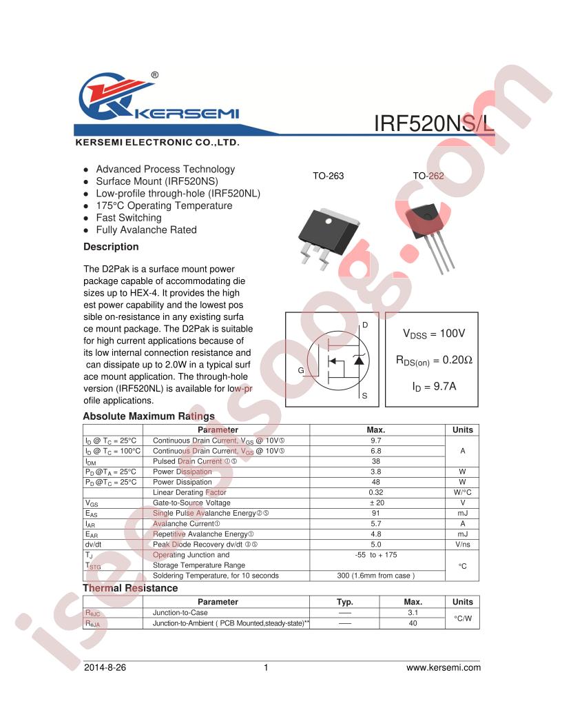 IRF520NS