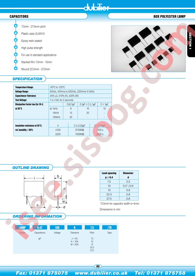 LBMP0.47100J27.5-TR