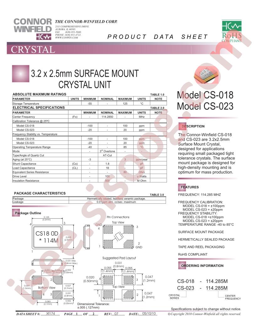 CS-018-114.285M